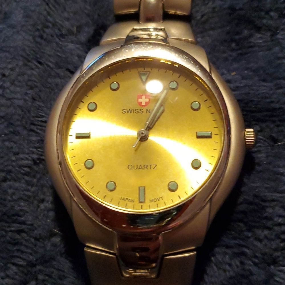 Swiss Navy Gold &‎ Silver Analog Watch